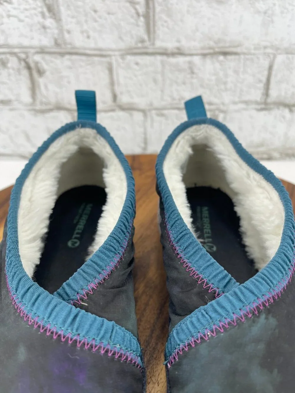 Merrell Pechora Wrap J42646 Womens Sz. 9 Dragonfly Slip On Fleece Lined Shoes